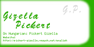 gizella pickert business card